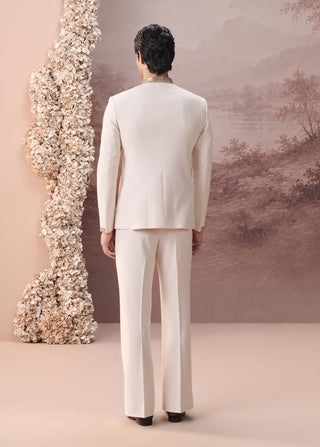 Shabnam Ivory Bandhgala With Trouser
