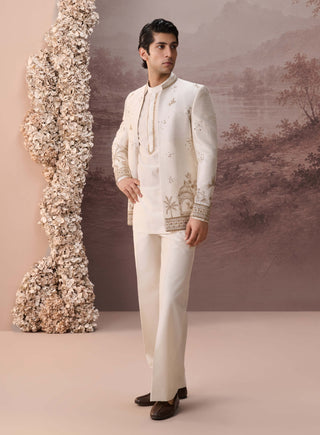 Aiza Ivory Jacket Set