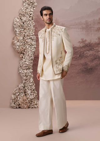 Zohra Ivory Jacket Set