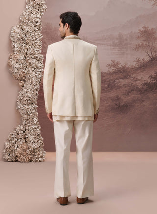 Zohra Ivory Jacket Set