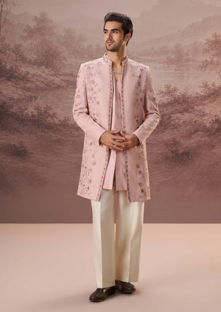 Yasmeen Blush Pink Sherwani Set