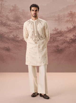 Ismat Ivory Kurta With Trousers