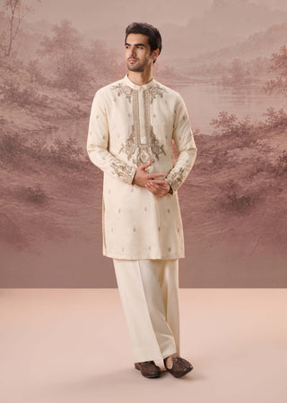 Ismat Ivory Kurta With Trousers