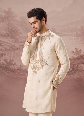 Ismat Ivory Kurta With Trousers