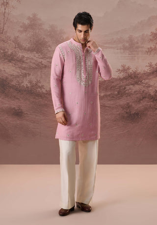 Armaan Dusty Pink Kurta With Trousers