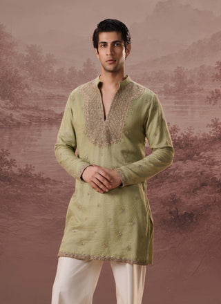 Hina Sage Green Kurta With Trousers