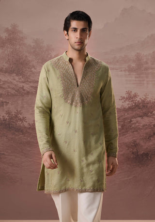 Hina Sage Green Kurta With Trousers
