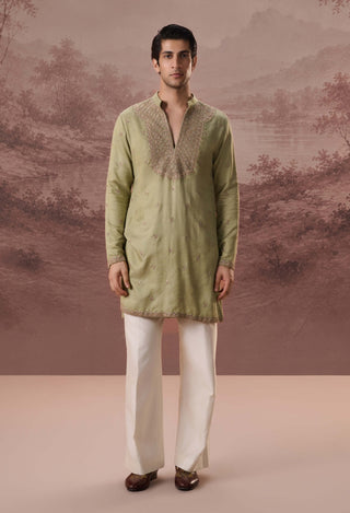 Hina Sage Green Kurta With Trousers