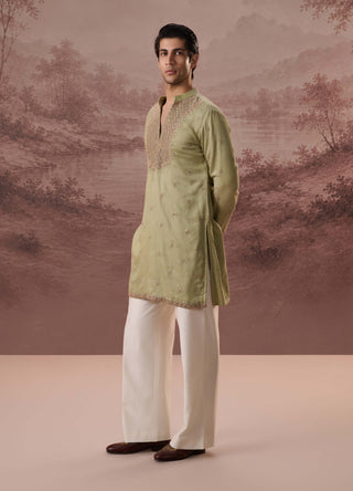 Hina Sage Green Kurta With Trousers