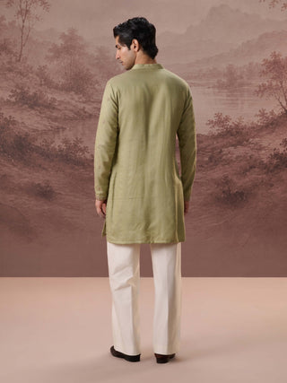Hina Sage Green Kurta With Trousers