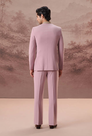 Farha Pink Bandhgala WIth Trousers