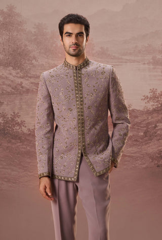 Gulrez Mauve Bandhgala With Trouser
