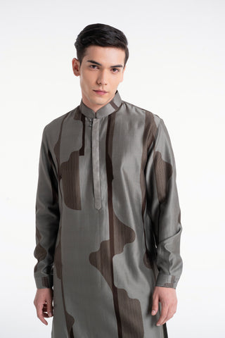 London fog printed classic kurta set