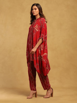 Red fatema shirt and pants