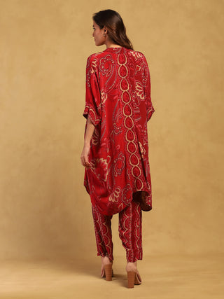 Red fatema shirt and pants