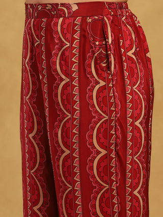 Red fatema shirt and pants