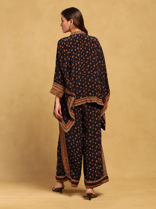 Black gopuram shirt and pants