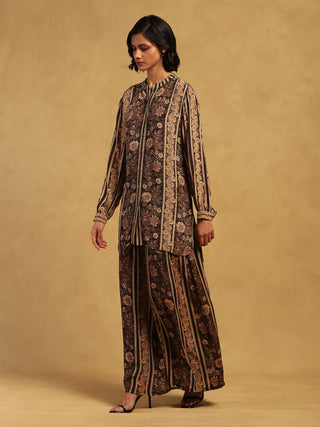 Black arohi shirt with pants