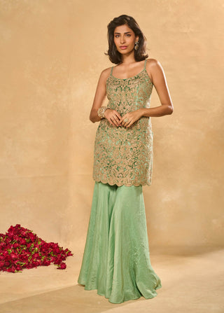 Lekha green sharara set