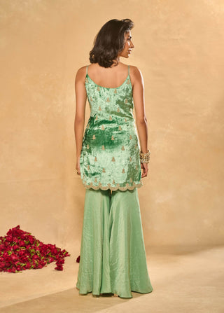 Lekha green sharara set