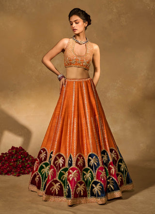 Maple multicolor lehenga set