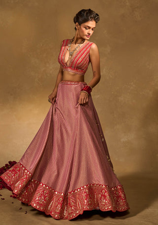 Rhea red lehenga set