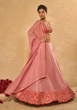 Rhea red lehenga set