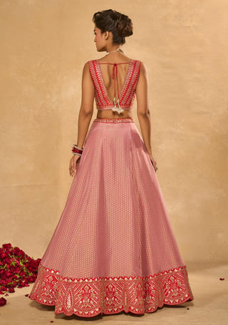 Rhea red lehenga set