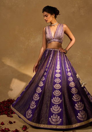 Maitri purple lehenga set