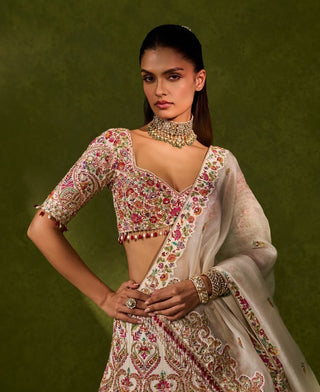 Saisha ivory multicolor lehenga set