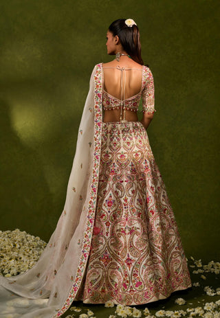 Saisha ivory multicolor lehenga set