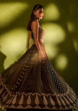 Nandana black lehenga set