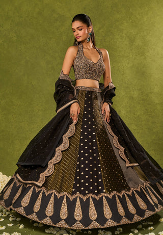 Nandana black lehenga set