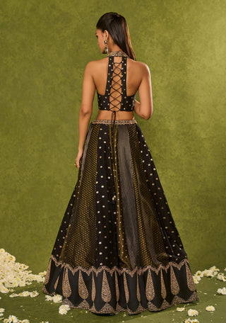 Nandana black lehenga set