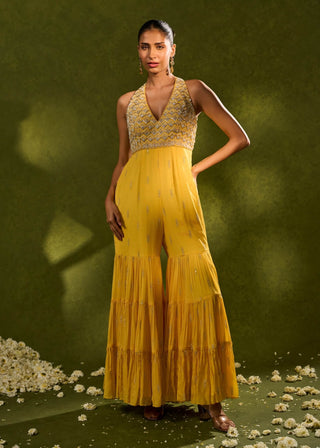 Ines yellow blue jumpsuit