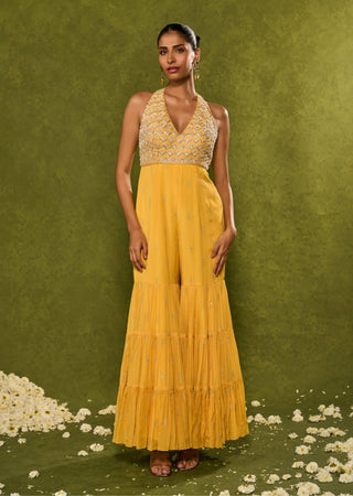 Ines yellow blue jumpsuit