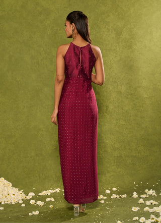 Jasmine red wine dress