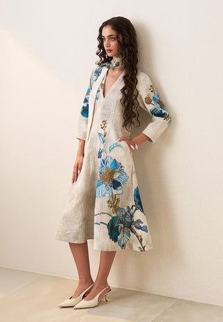 Orli panel midi dress