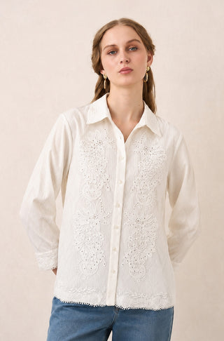 Corin white shirt with inner
