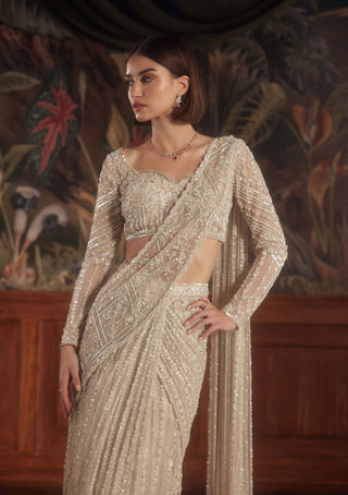 Centaurus draped sari and blouse