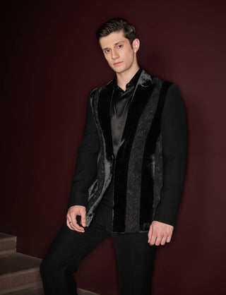 Velric black tuxedo set