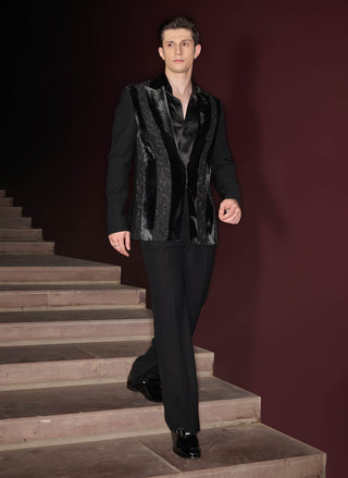 Velric black tuxedo set