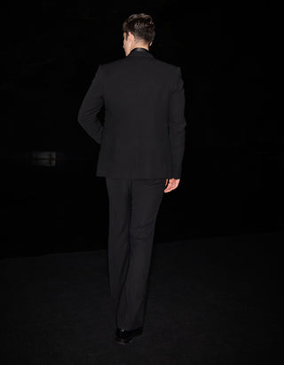 Windsor black open jacket set