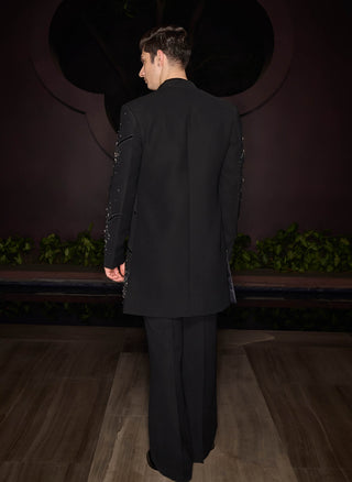 Sterling black sherwani set