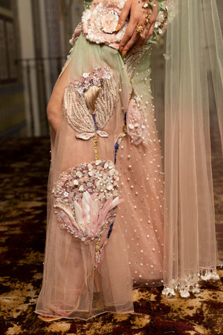 Marica floral embellished gown