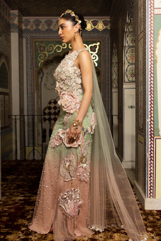 Marica floral embellished gown