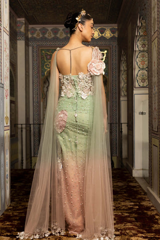 Marica floral embellished gown