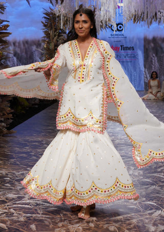 Gopi Vaid-Ivory Bani Sharara Set-INDIASPOPUP.COM