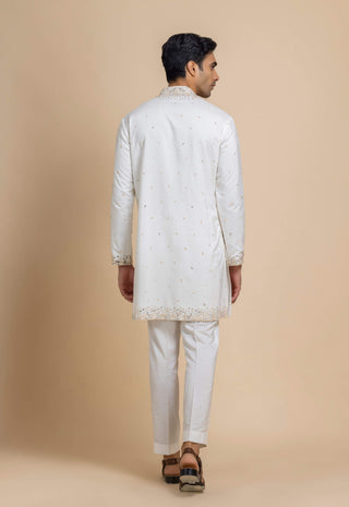 Oyster pearl white kurta and pant