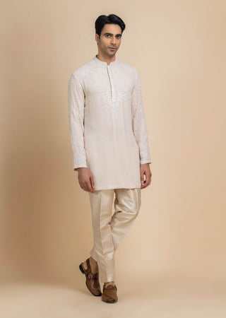 Zyrah beige kurta and pant